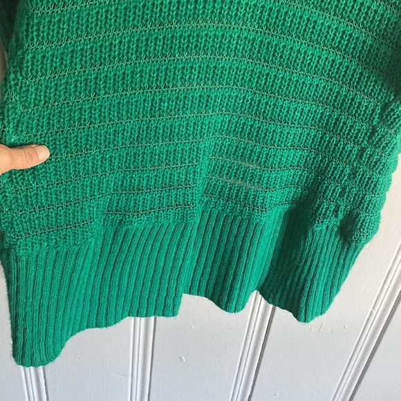 2XHP Brand NWOT Stunning Emerald Green Knit Long Duster Style Sweater OS - Picture 8 of 12